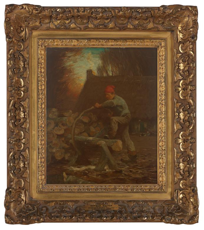 Horatio Walker tableau woodcutter